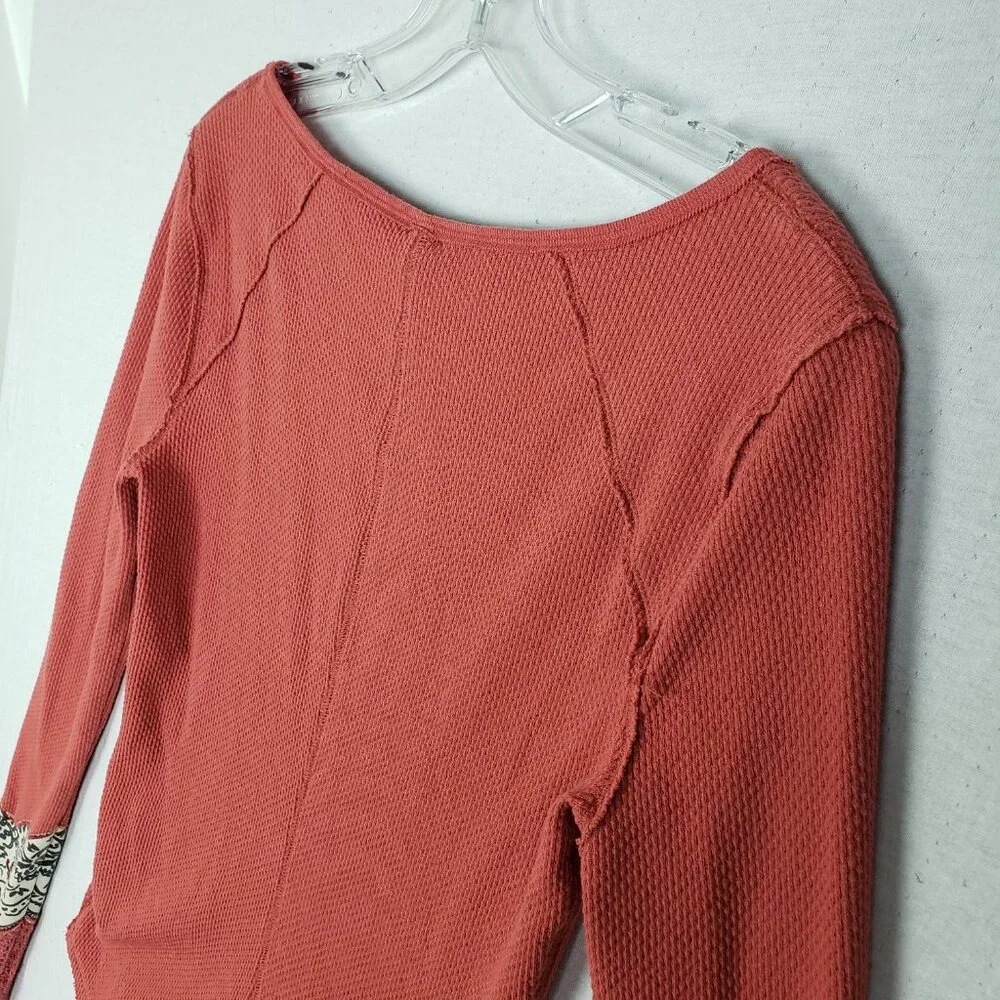 Free People Bandana Cuff Top Thermal Bohemian Crochet size M Resortwear Festival